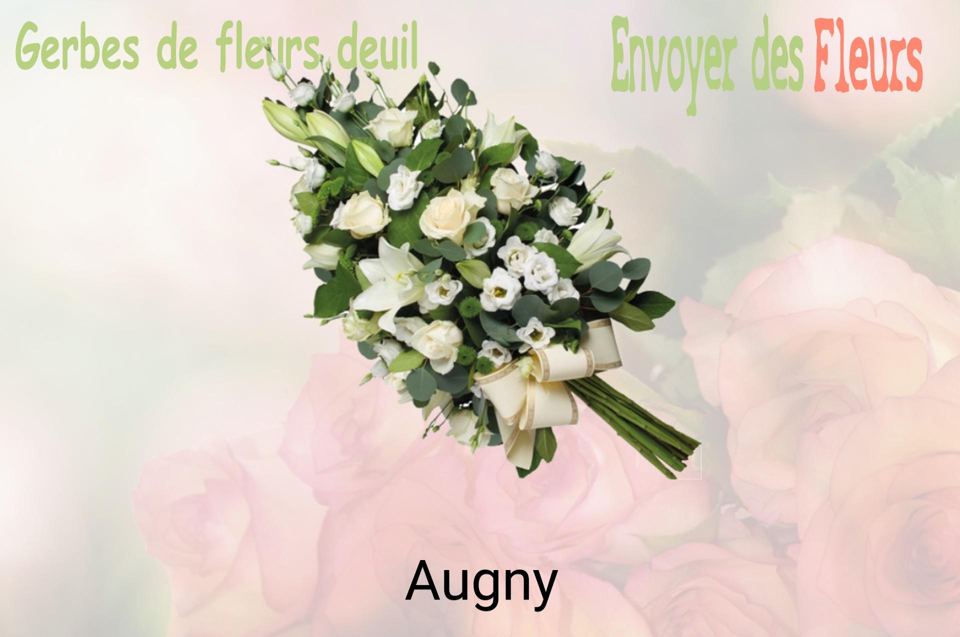 Gerbe de fleurs de deuil livrée à Augny